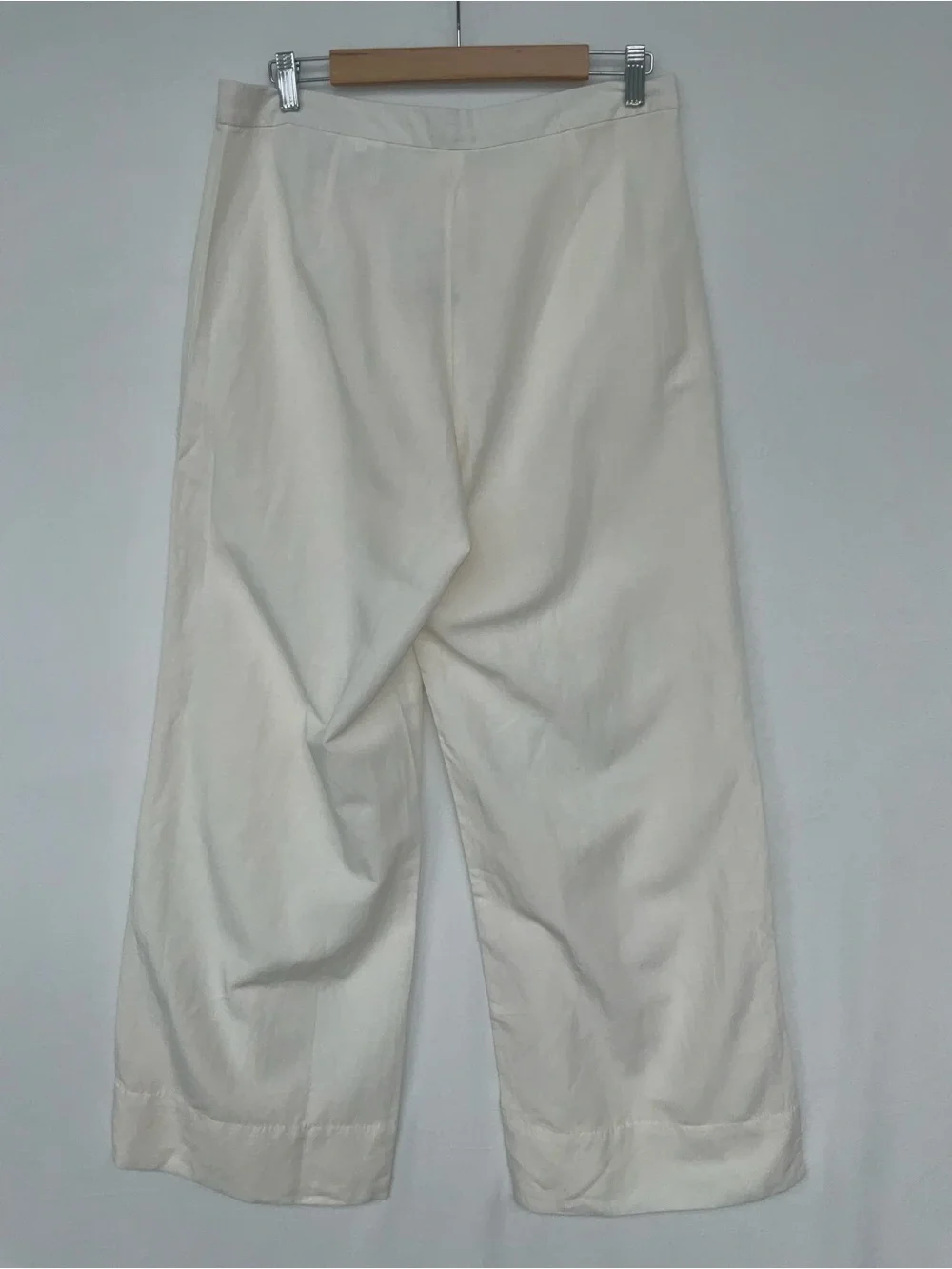 H&M linen blend Wide-Leg Trousers